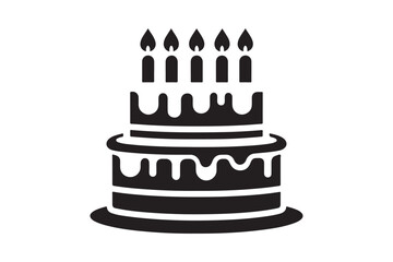 Birthday Cake silhouette vector 181.eps