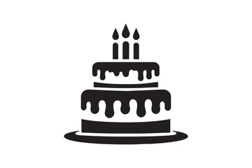Birthday Cake silhouette vector 188.eps