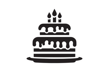 Birthday Cake silhouette vector 189.eps