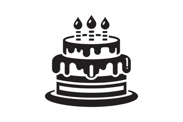 Birthday Cake silhouette vector 194.eps
