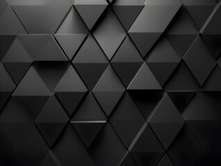 Dark Geometric Abstract Triangular Pattern Background for Premium Design