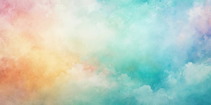 Abstract texture background with watercolor blend of soft muted colors and gentle gradients tilted angle