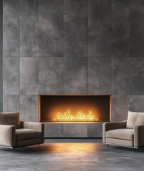Fireplace Interior Design.