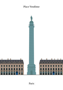 Place Vend&ocirc;me &agrave; Paris, France