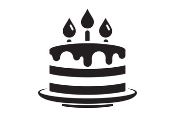 Birthday Cake silhouette vector 202.eps