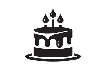 Birthday Cake silhouette vector 217.eps