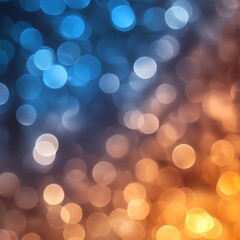 Fototapeta premium A vibrant abstract background featuring blue and orange bokeh lights, ideal for design or artistic projects.
