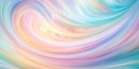 Fototapeta premium Abstract twirling pastel colors background Wide-Angle