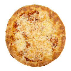 pizza margherita (tomato sauce and mozzarella) isolated