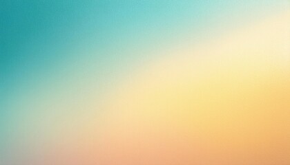 Obraz premium Tranquil Teal to Warm Sunset Gradient Texture Background. Smooth Pastel Transition Ideal for Minimalist Designs, Branding, Digital Art, Presentations, and Marketing with Spacious Copy Space for Text