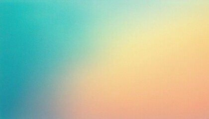 Tranquil Teal to Warm Sunset Gradient Texture Background. Smooth Pastel Transition Ideal for Minimalist Designs, Branding, Digital Art, Presentations, and Marketing with Spacious Copy Space for Text