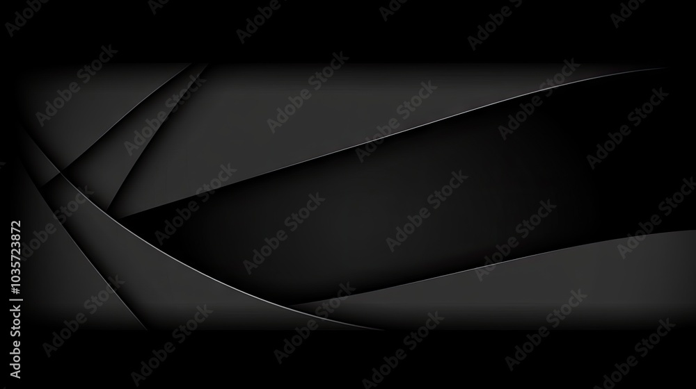 Poster an abstract black diagonal design with sharp angles and smooth gradients, ideal for creating a sleek
