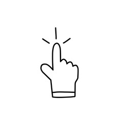 hand symbol line icon
