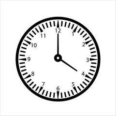 simple clock vector icon. clock icon
