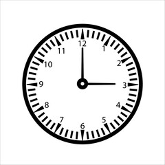 simple clock vector icon. clock icon