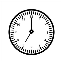 simple clock vector icon. clock icon