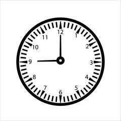 simple clock vector icon. clock icon