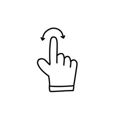 hand symbol line icon
