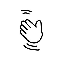 hand symbol line icon