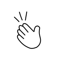hand symbol line icon