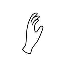hand symbol line icon