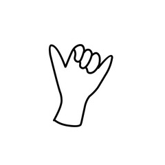 hand symbol line icon