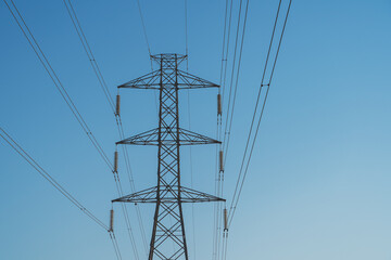 Electric Towers Against the Sky