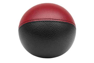 Black and red exercise medicine ball on white background.,transparent background