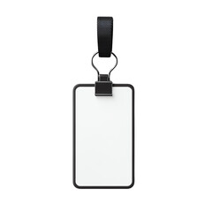 Blank tag on a keychain, isolated on a white background.,transparent background