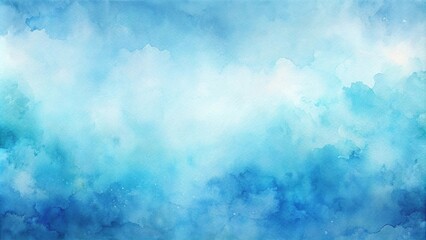 Abstract watercolor background with soft blue tones