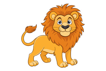 Lion cartoon vector illustration