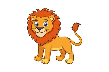 Lion cartoon vector illustration