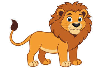 Lion cartoon vector illustration
