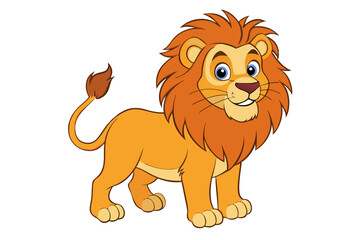Lion cartoon vector illustration
