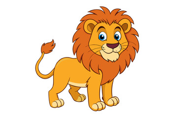 Lion cartoon vector illustration