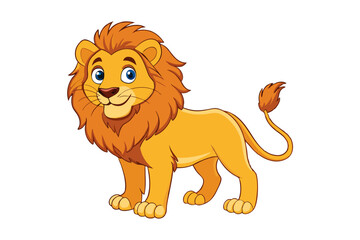 Lion cartoon vector illustration