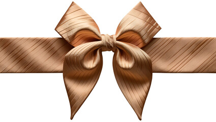 golden bow isolated on white background, bow tie transparent background