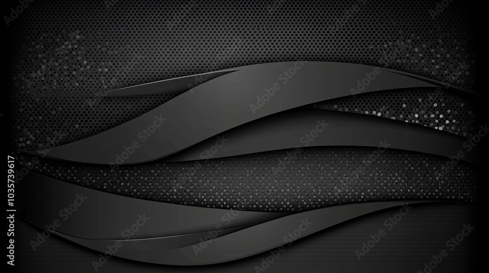 Poster Crisp black diagonal lines with soft gradients in an abstract pattern, creating a dramatic and stylish background.