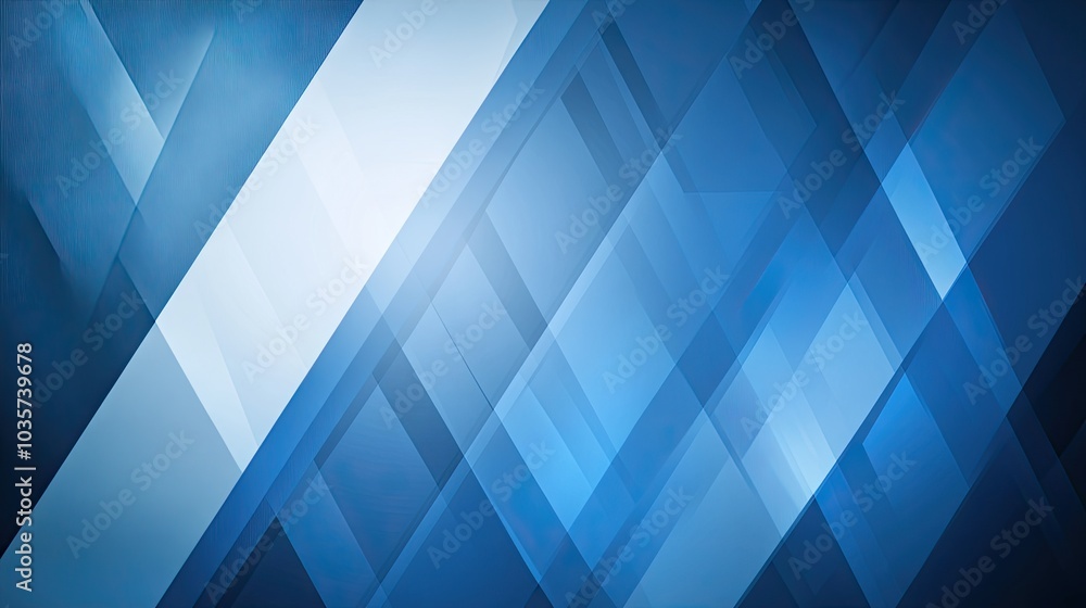Poster crisp blue diagonal lines creating a minimalistic abstract background, ideal for websites, banners, 