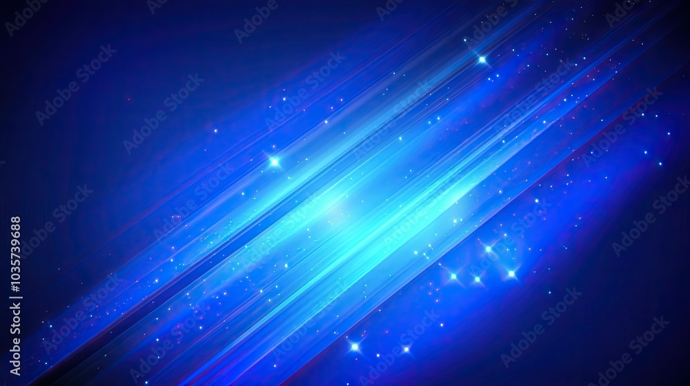 Poster crisp blue diagonal lines creating a minimalistic abstract background, ideal for websites, banners, 