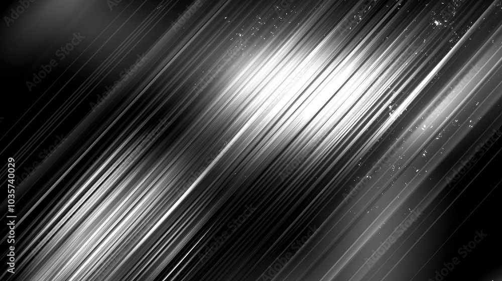 Poster Crisp white diagonal lines on a smooth background, creating an abstract pattern perfect for presentations and sleek web design.