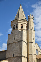 Fototapeta premium Clocher de l'église de La Madeleine à Béziers. France 
