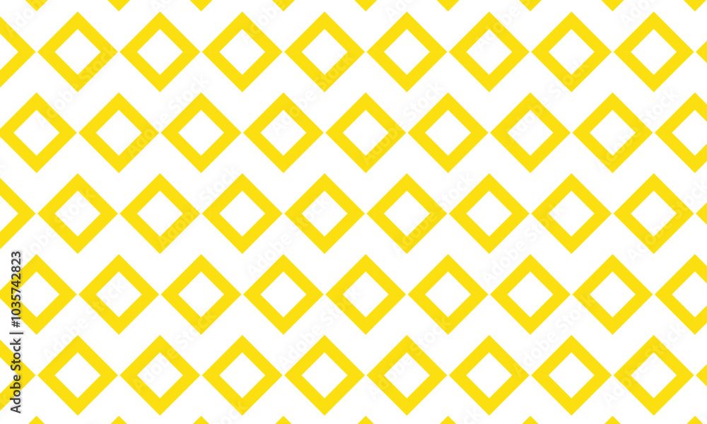 Poster abstract seamless repeatable yellow rhombus style pattern.