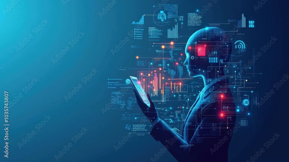 Poster ai assistant guiding through digital complexity