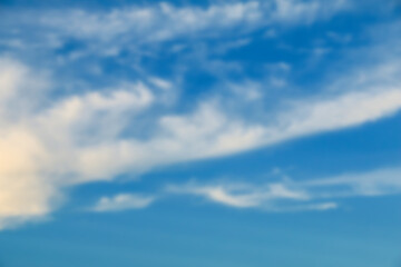 Obraz premium Evening sky with soft blur effect, featuring calm hues for use in background designs or peaceful themes