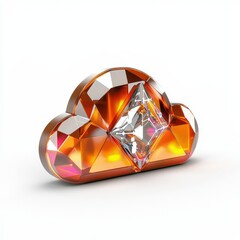 Fototapeta premium Diamond Cloud Storage