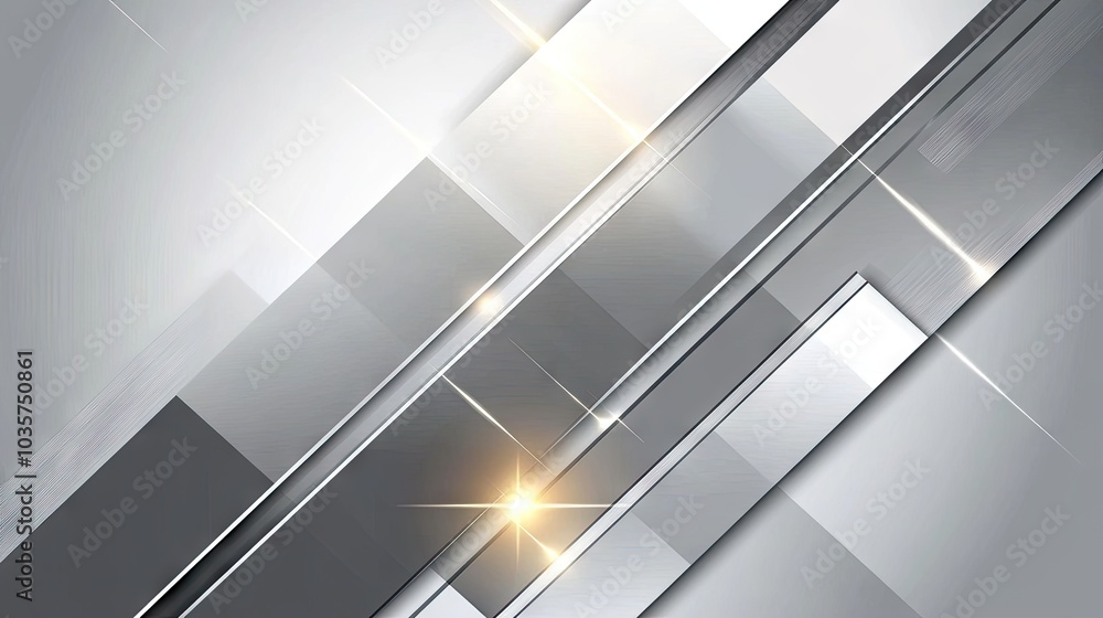 Poster smooth gray diagonal patterns with subtle shadows, creating an elegant abstract vector illustration.