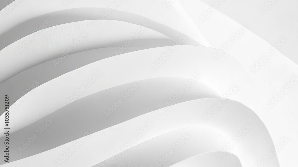 Poster soft white diagonal gradients form an abstract background, offering a futuristic and clean look for 