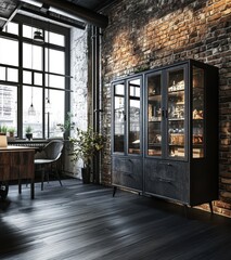 Industrial Loft Cabinet.