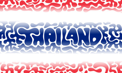 Thailand national day background design with ethnic background design